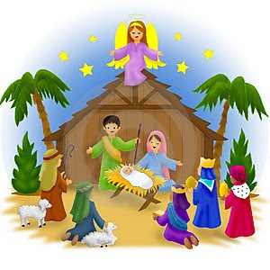 Nativity Christmas Manger Scene Merry Christmas Clipart