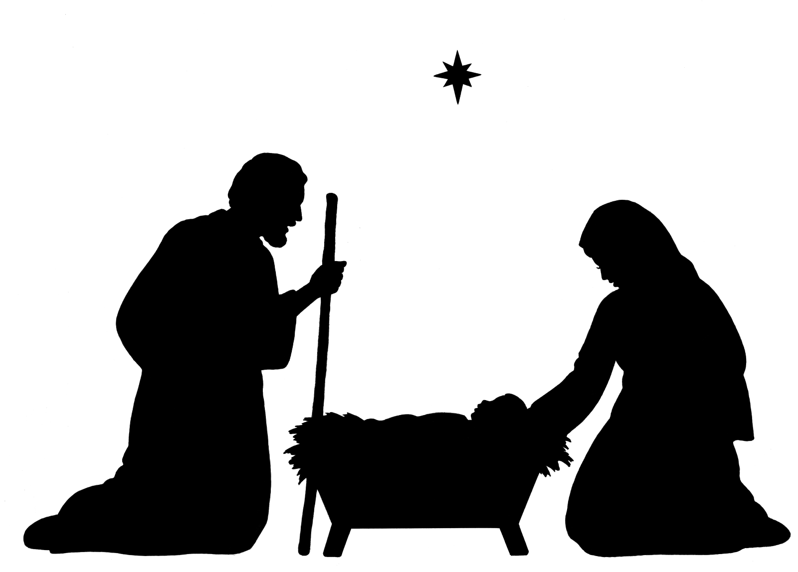 Free Nativity Silhouette Dromgdd Top Hd Image Clipart