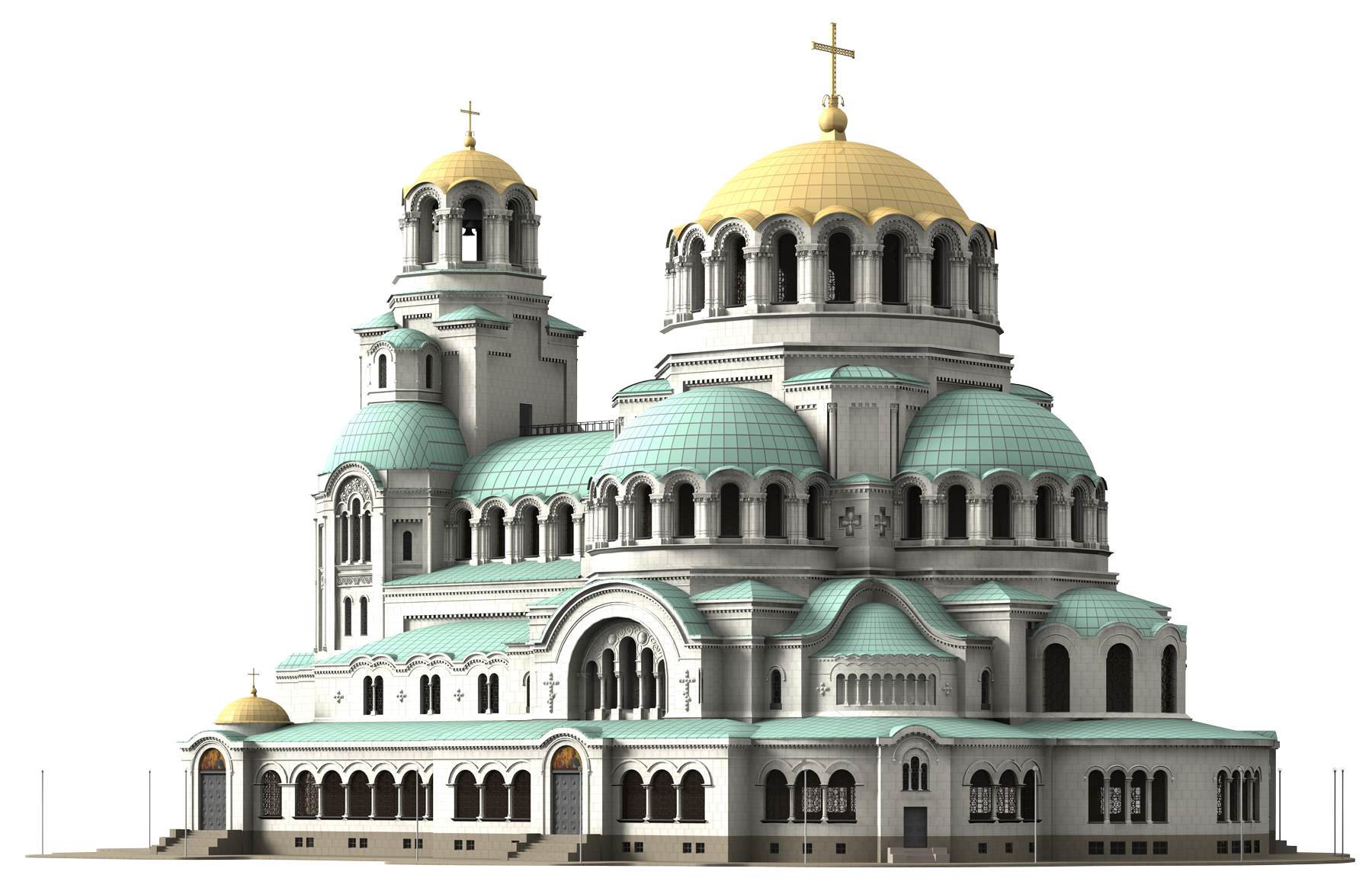 Paris Sofia Architecture Cathedral, Church Nevsky Cathedral Clipart
