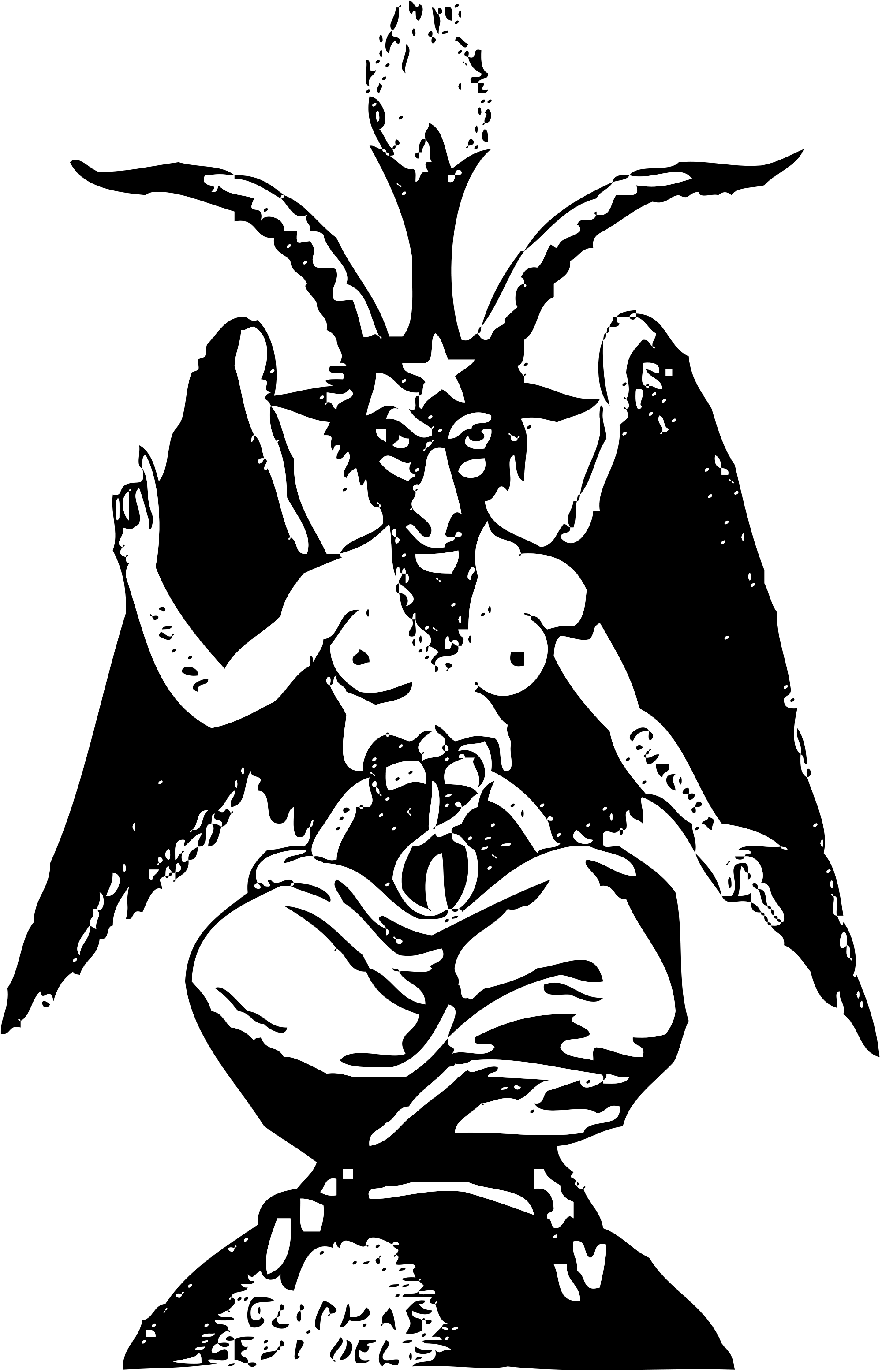 Of Symbol Satanism Theistic Satan Church Baphomet Clipart