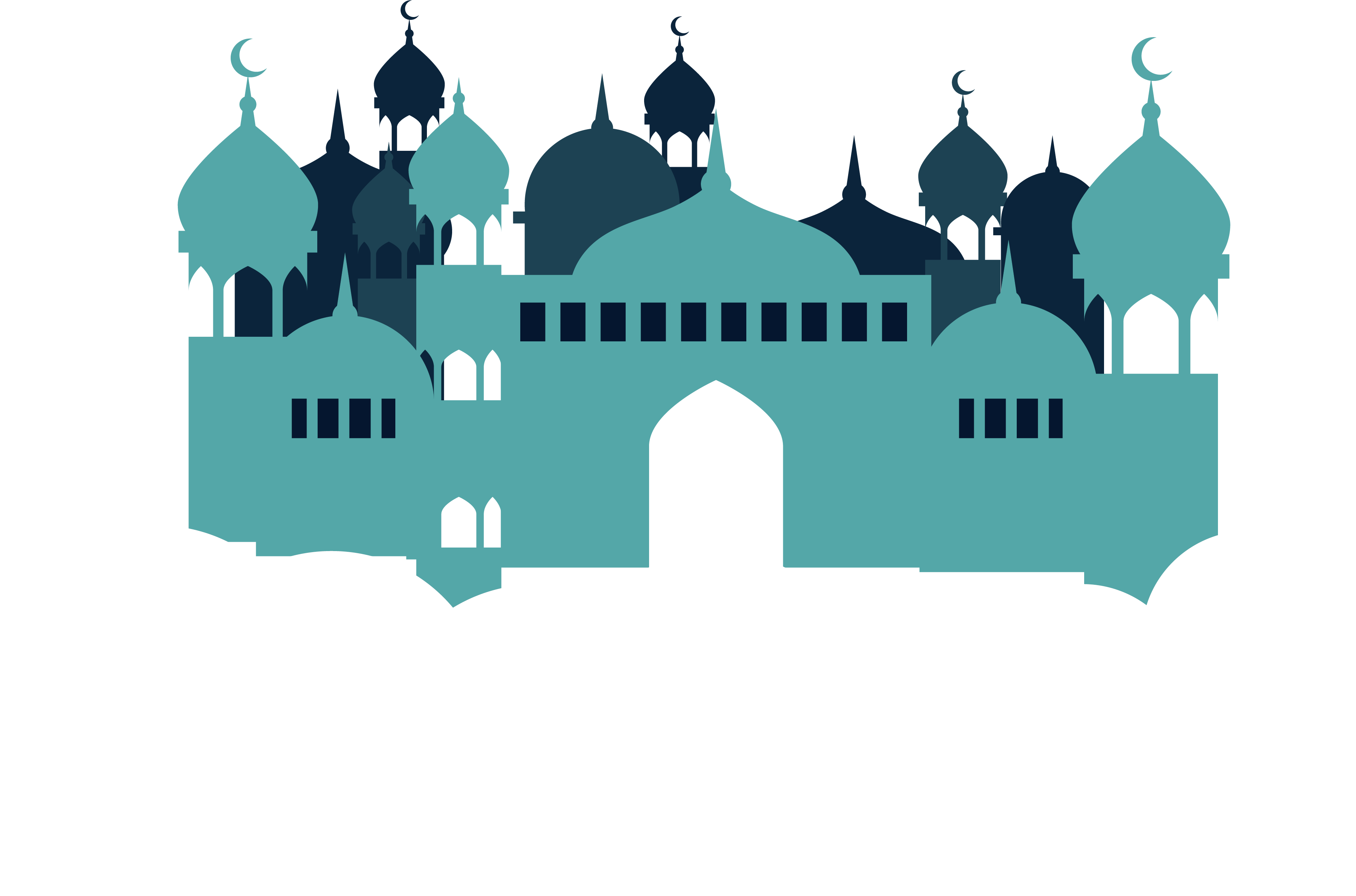 On Clouds Islamic Church The Islam Clipart