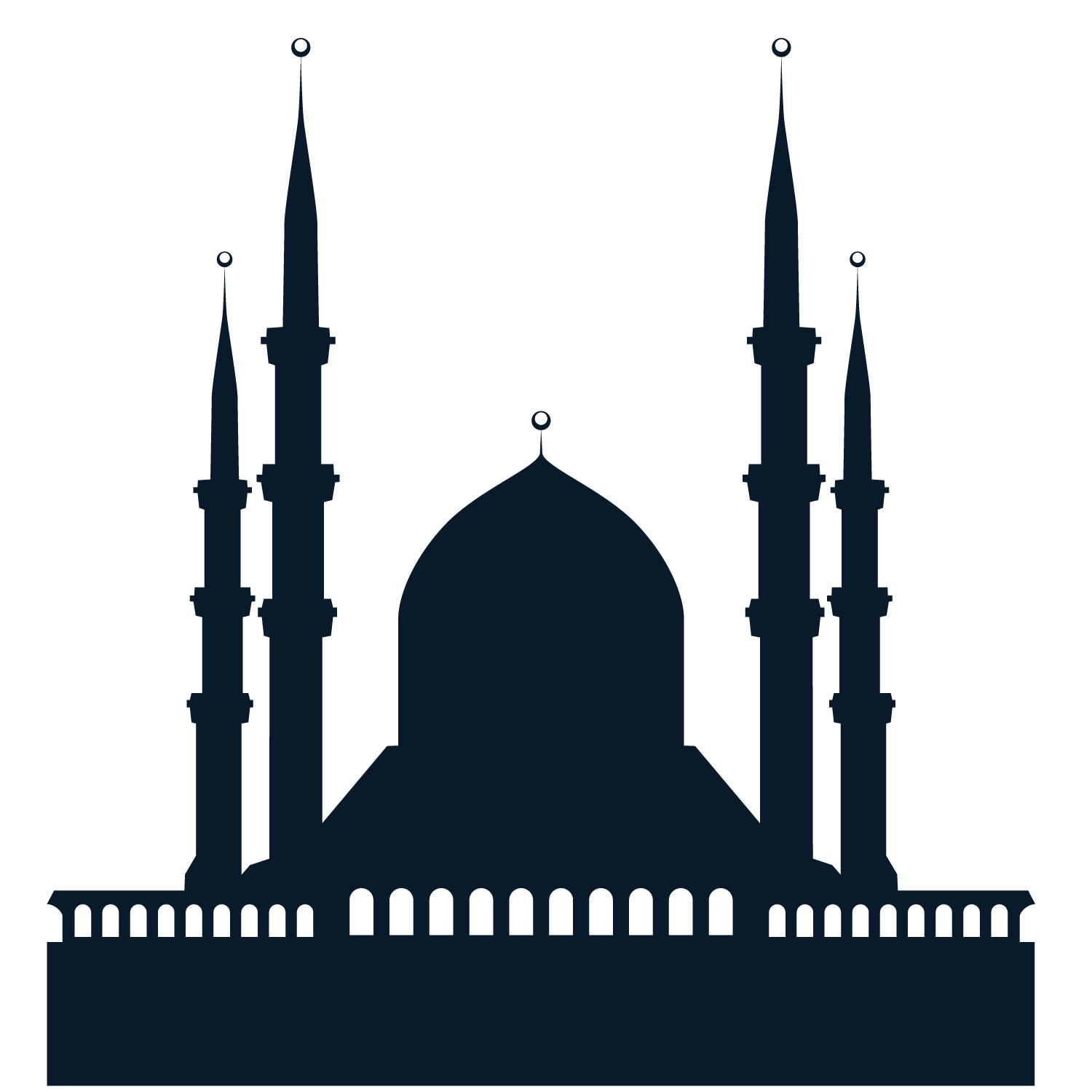 Download Mosque Islamic Black Eid Church Festivals Al-Fitr Clipart PNG ...
