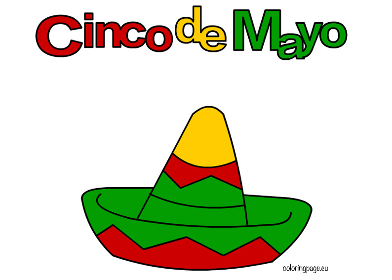 Cinco De Mayo Coloring Page Free Download Clipart