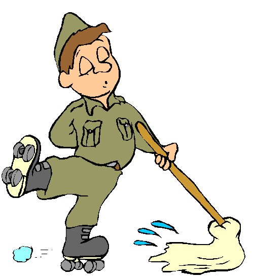 Free Cleaning House Cleaning Cartoon Image Clipart