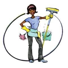 Professional Cleaning Lady Kid Free Download Clipart