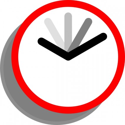 Clock Vector In Open Office Drawing Svg Clipart