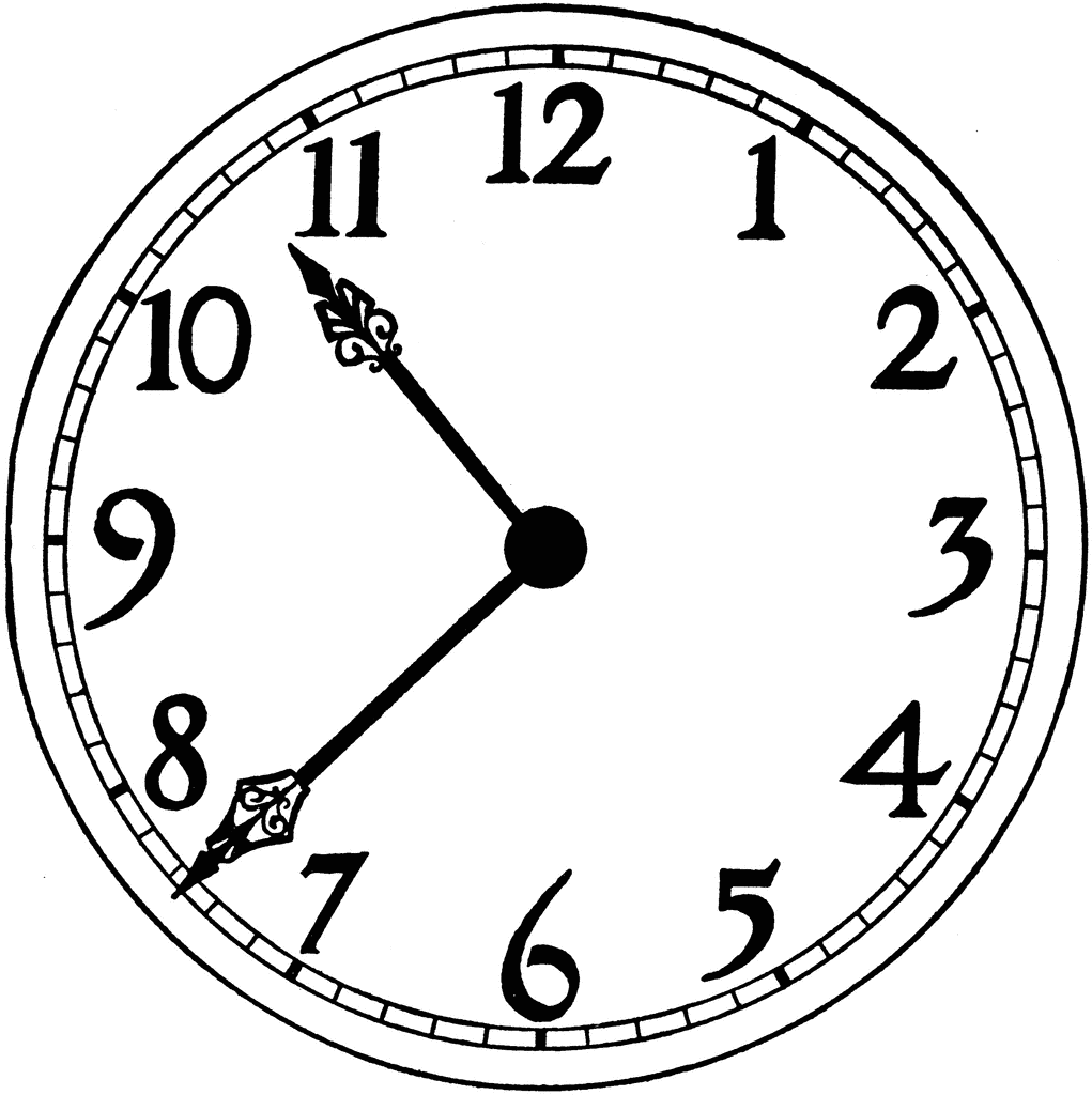 Printable Blank Clock Face Hd Image Clipart