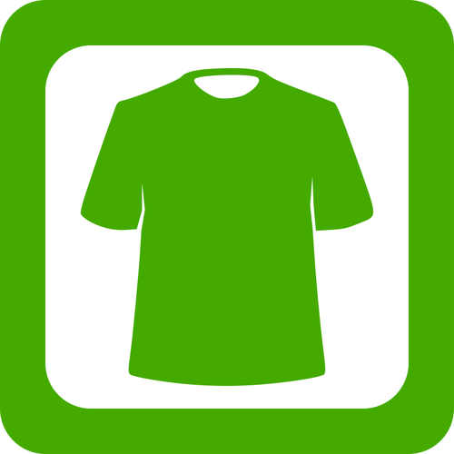 Of Green Square Clothing Icon Clipart