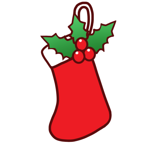 Tree Claus Sock Santa Stockings Christmas Clipart