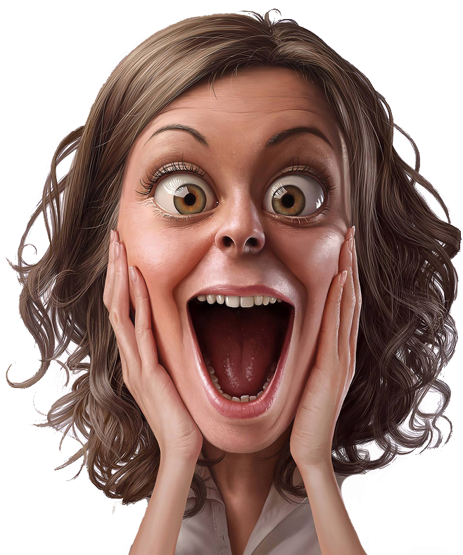 Surprise Skirt Expression Surprised HD Image Free PNG Clipart
