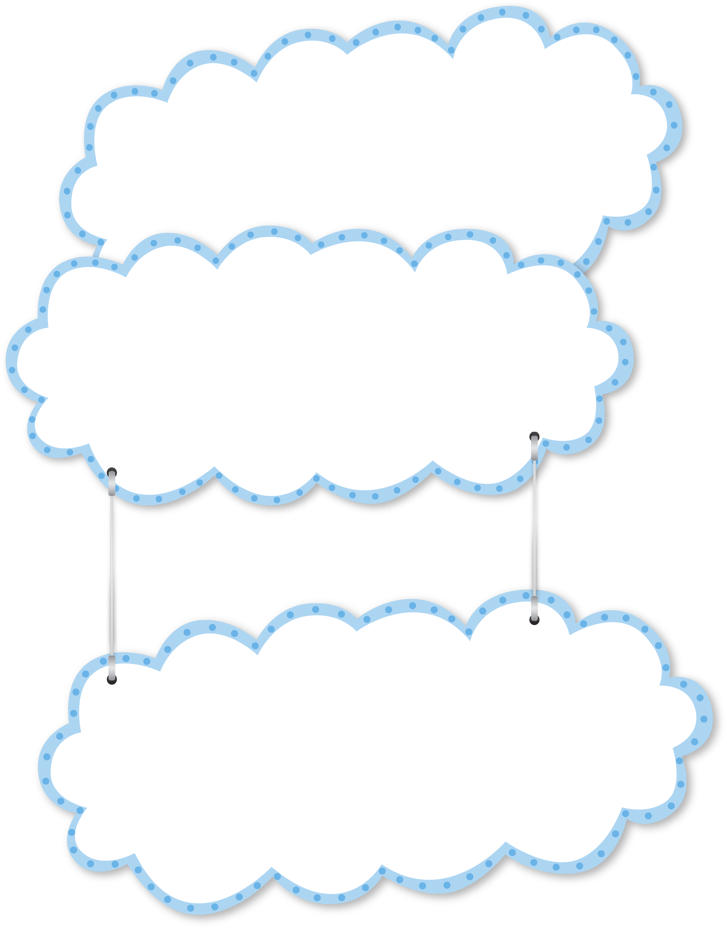 Blue Layout Wallpaper Cartoon Clouds Border Page Clipart