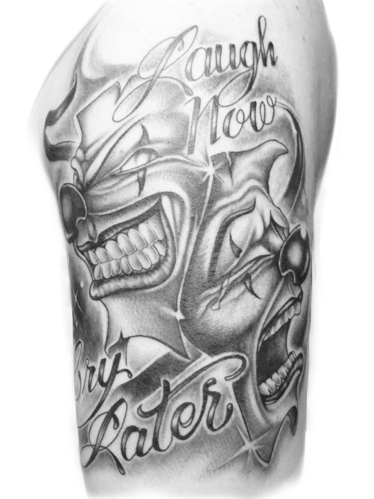 Tattoo Clown Joker Evil Laughter Arm Clipart