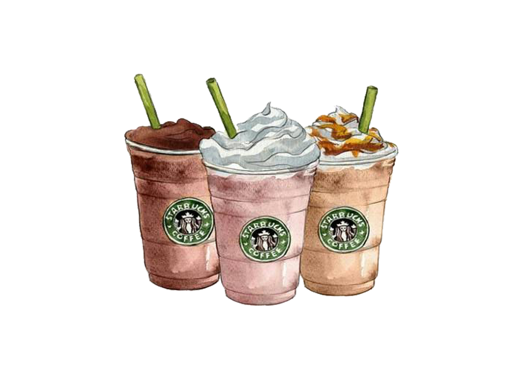 Download Coffee Frappuccino Ice Starbucks Drawing Cream Clipart PNG Free Fr...