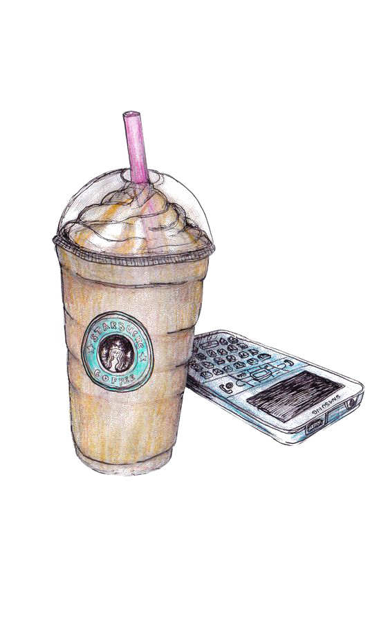 Coffee Drawing Milkshake Starbucks Latte PNG File HD Clipart