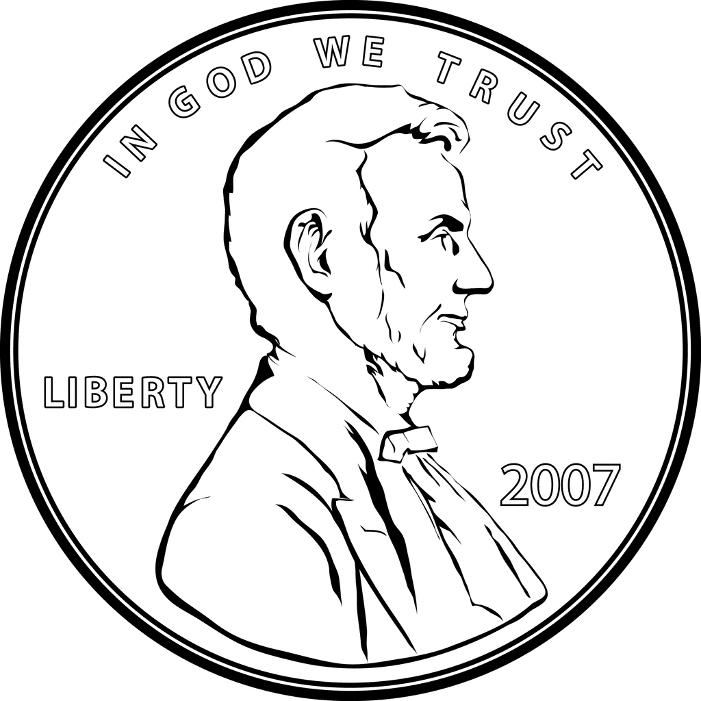 Coins Black And White Images Clipart Clipart