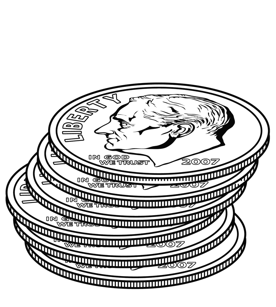 Coins Black And White Images Hd Photo Clipart