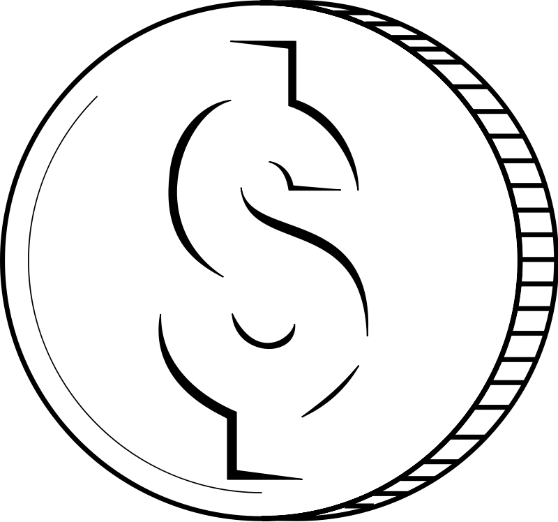 Coins Black And White Images Png Image Clipart