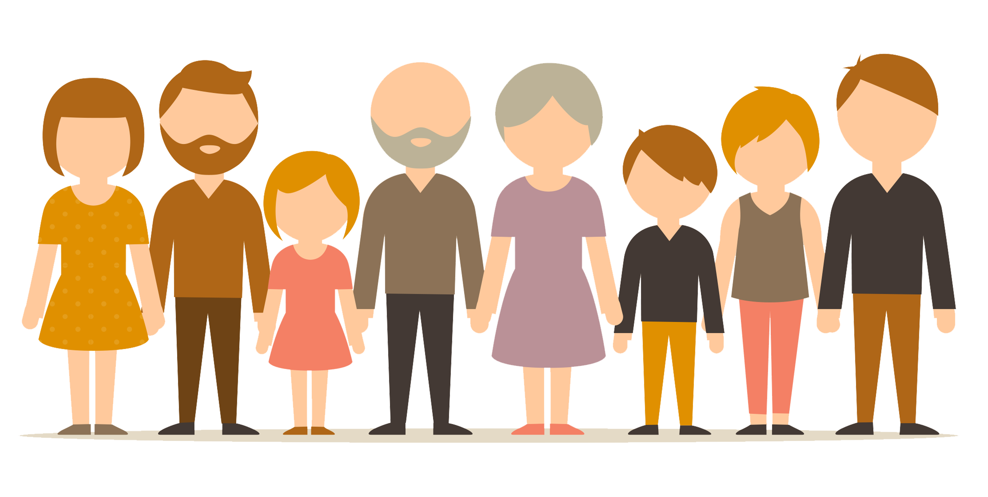 Character Cartoon Family Free Photo PNG Clipart