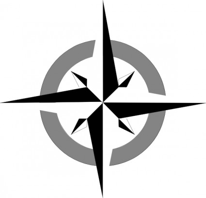 Compass Rose Vector In Open Office Drawing Clipart