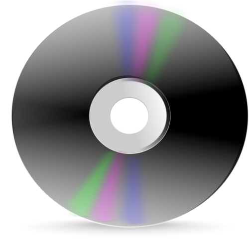 Grayscale Cd Label Clipart