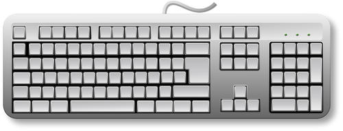 Blank Generic Keyboard Clipart