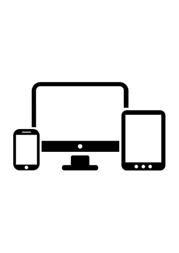Computer, Smartphone And Tablet S Clipart