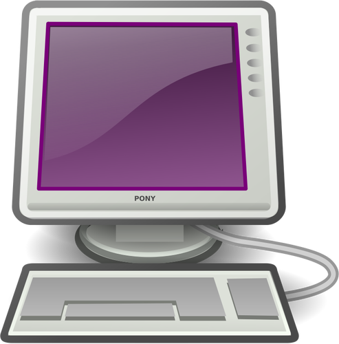 Pony Desktop Computer Clipart