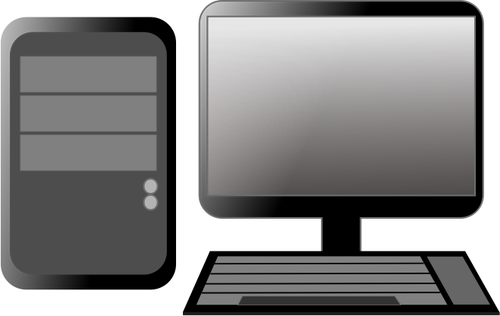 Computer Cpu And Monitor Clipart