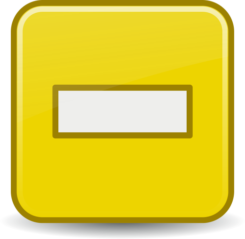 Yellow Graphics Of Computer Button - Minus Clipart