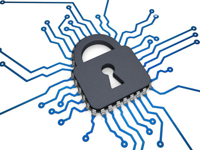 United Computer Network Lock States Cyberwarfare Black Clipart