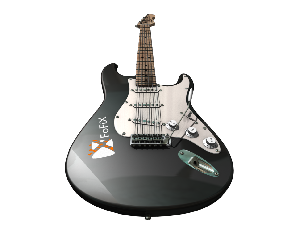 Three-Dimensional Electric Guitar Bass Computer Graphics Acoustic Clipart