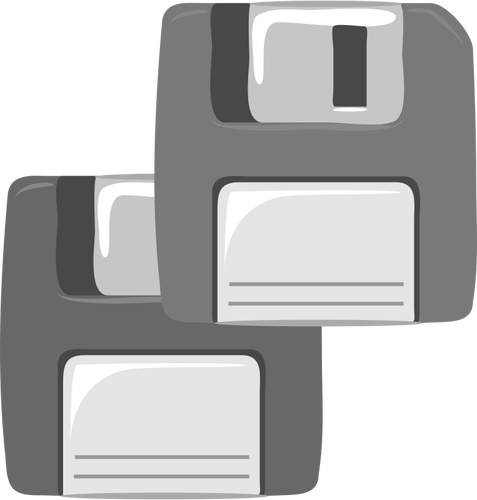 Of Two Computer Diskettes Clipart