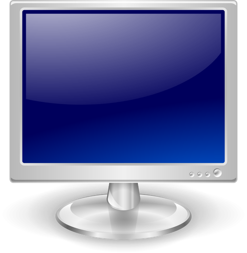 Blue Lcd Monitor Clipart