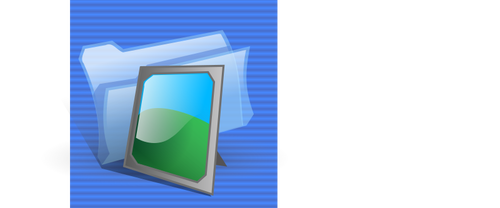 Blue Background Photo Document Icon Computer Icon Clipart
