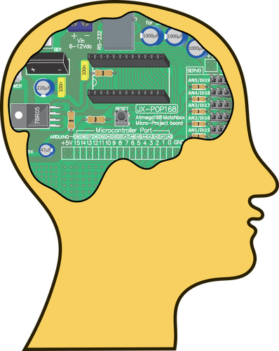 Computer Brain Clipart