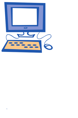 Simple Computer Clipart
