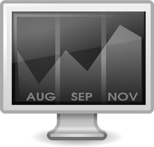 Calendar On Computer Screen Clipart