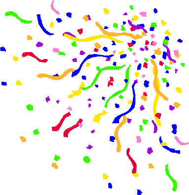 Confetti And Streamers Kid Image Png Clipart