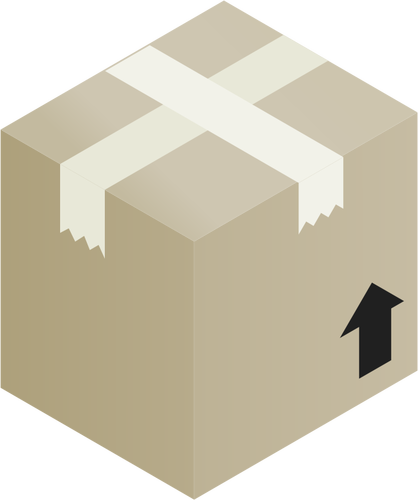 Sellotaped Packaging Box Clipart