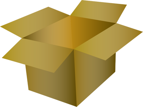 Of Cardboard Box With A Gradient Clipart