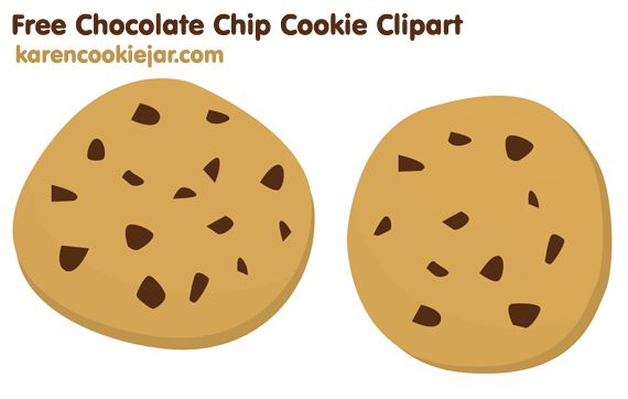 Milk And Cookie Time Set Chocolate Chip Clipart