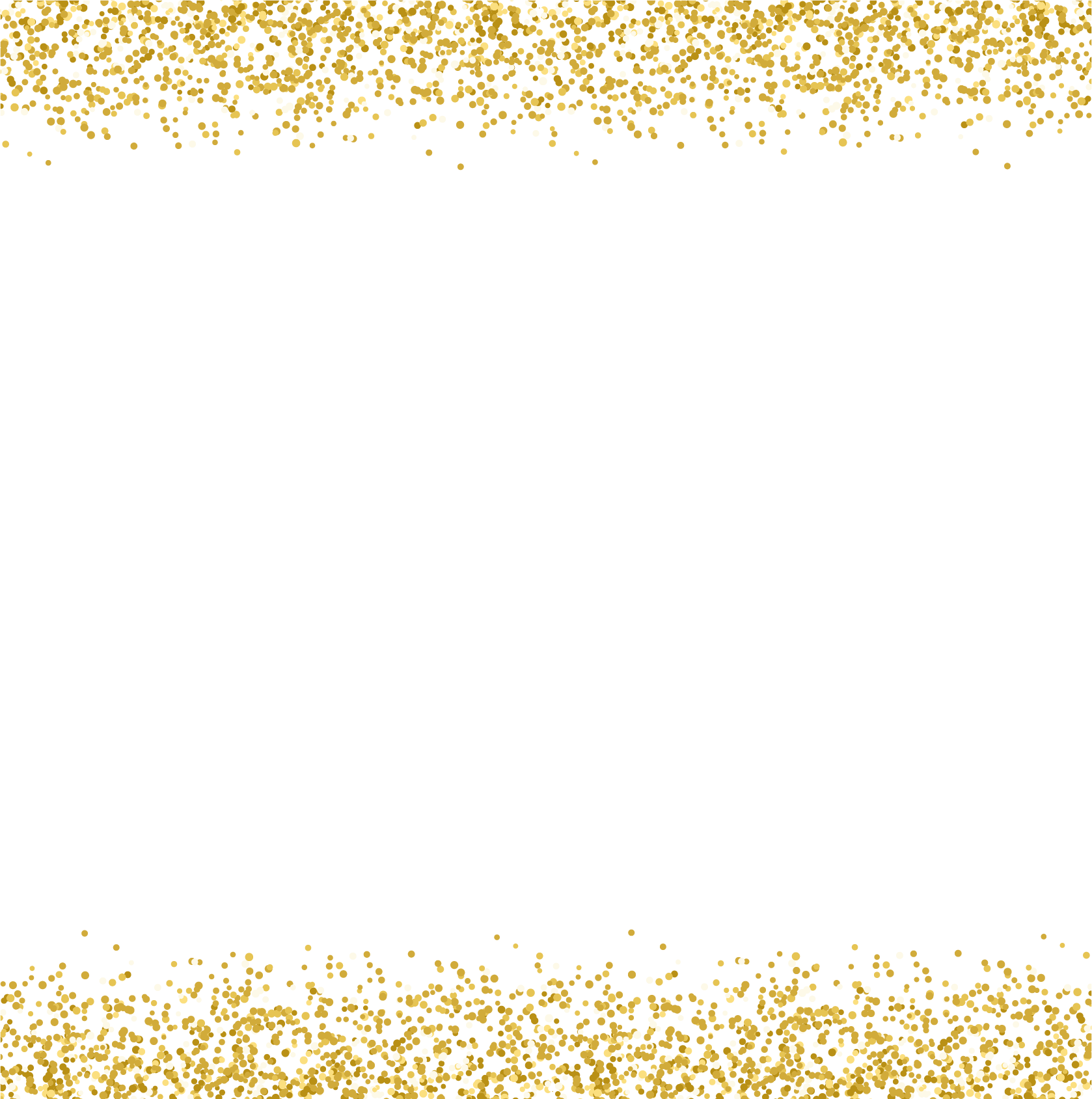 Decorative Borders Sequins Gold PNG Free Photo Clipart