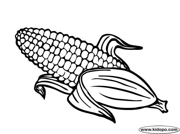 Corn Coloring Free Download Png Clipart