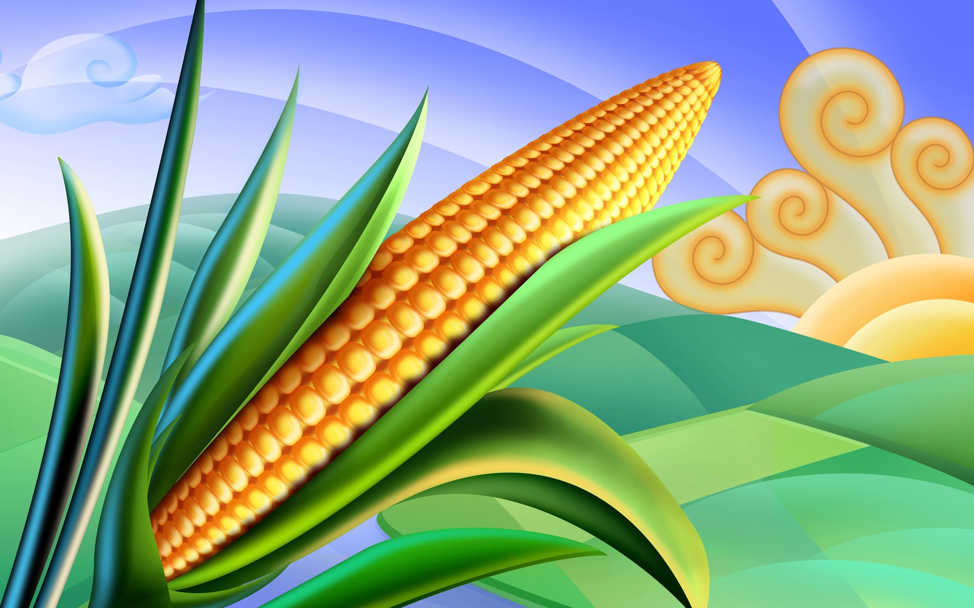 Psd Food Illustrations 3 Corn Corn Picture Clipart