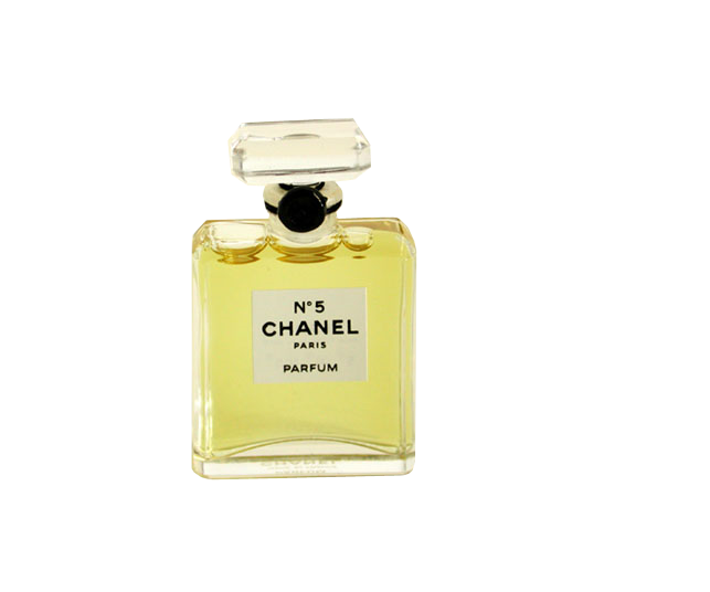 No. 19 Yellow Perfume Bottle Coco Chanel Clipart