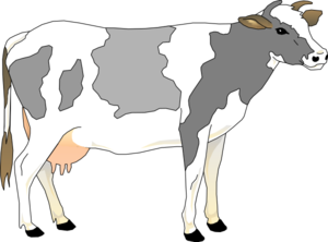 Cow At Clker Vector Free Download Png Clipart