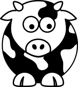 Black And White Cow Png Image Clipart