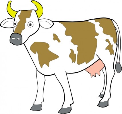 Cow Vector In Open Office Drawing Svg Clipart