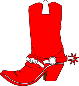 A Cowboy Christmas Boot Cowboy Boots And Clipart