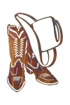 Cowboy Boot Cowboy Boots And Hat Wall Clipart